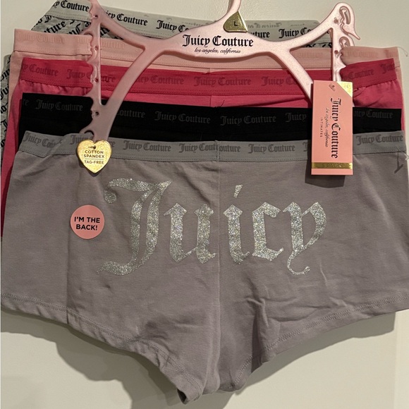 Juicy Couture Other - NWT- Juicy Couture woman’s boy shorts panties, 5 pair